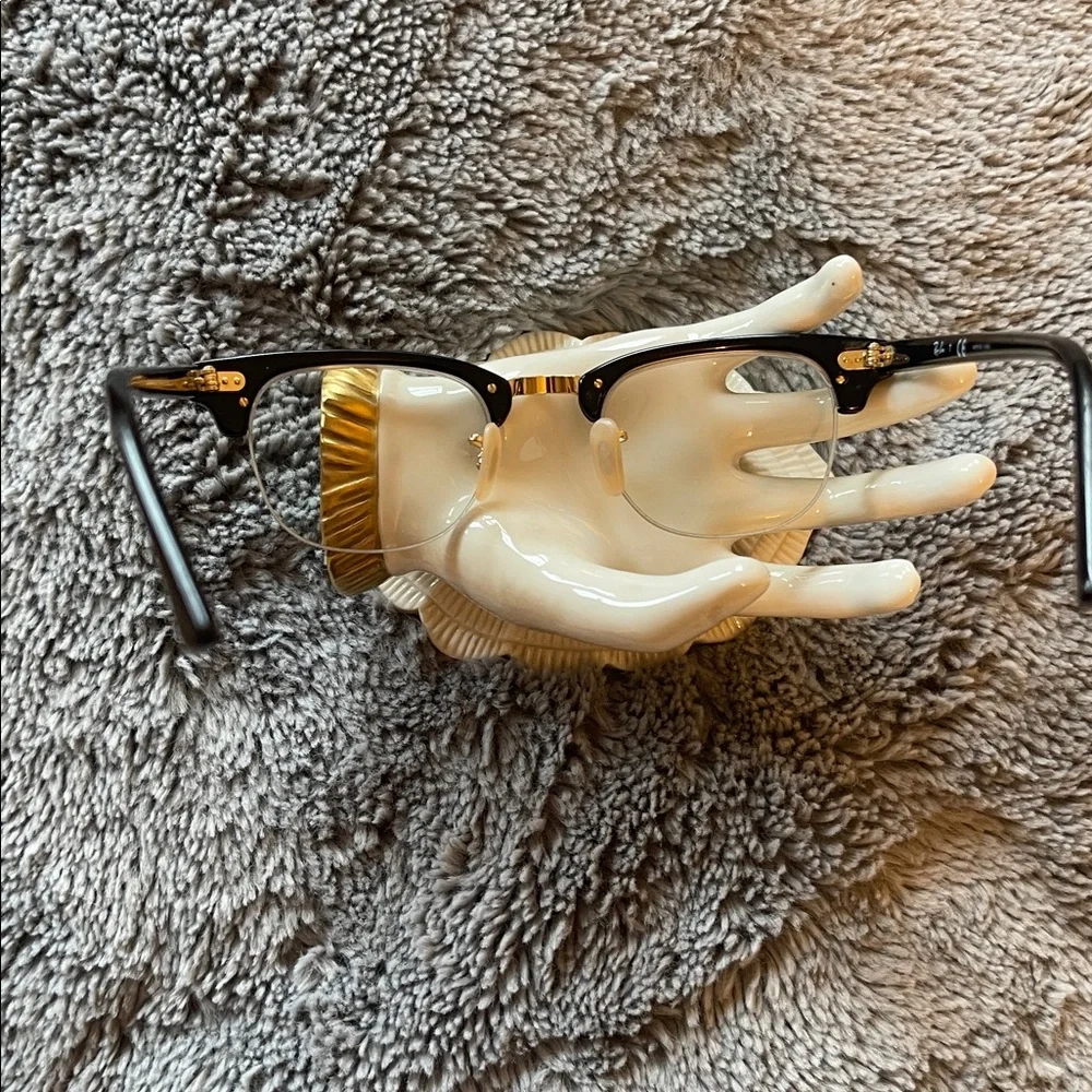 GUC. Ray-Ban 4354V Black and Gold Glasses. LENSES WILL NEED TO CHANGED